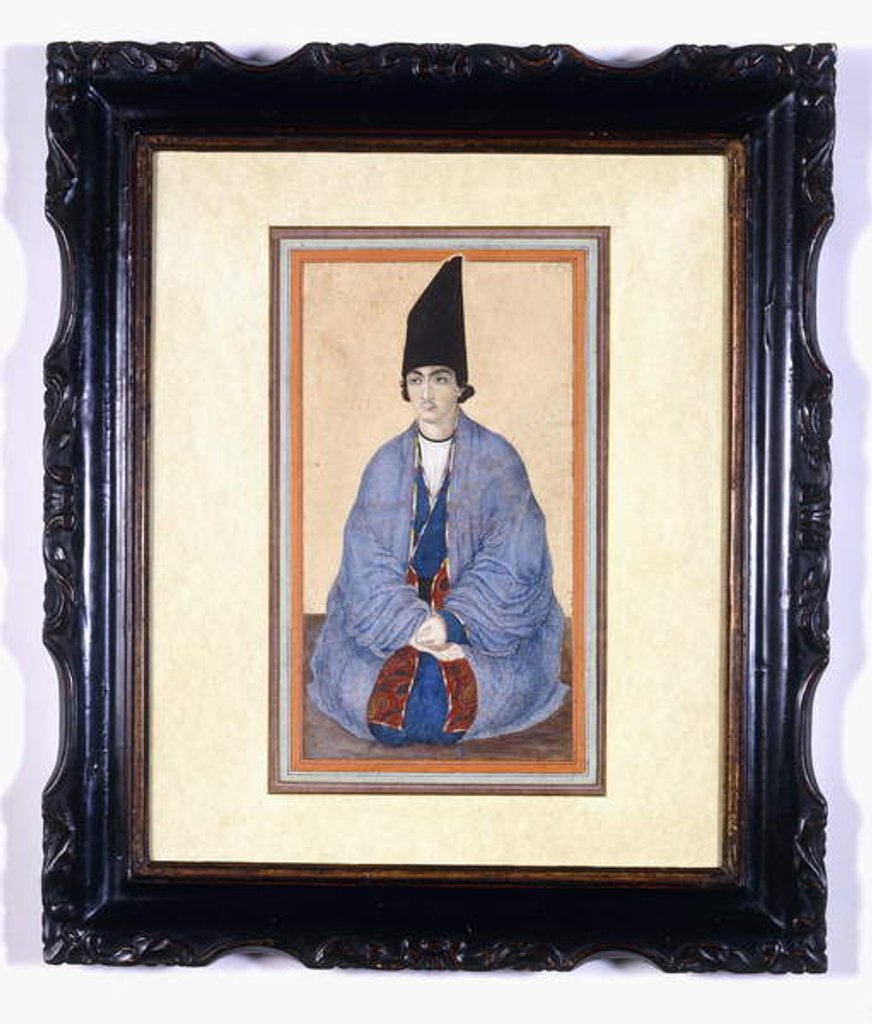 Detail of Portrait of a Young Qajar Prince, c.1850 by Persian School