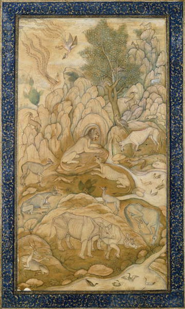 Detail of The King of the Forest, c.1600-1610 by Indian School