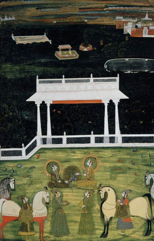 Detail of A Princely Paradise, c. 1750-1760 by Indian School