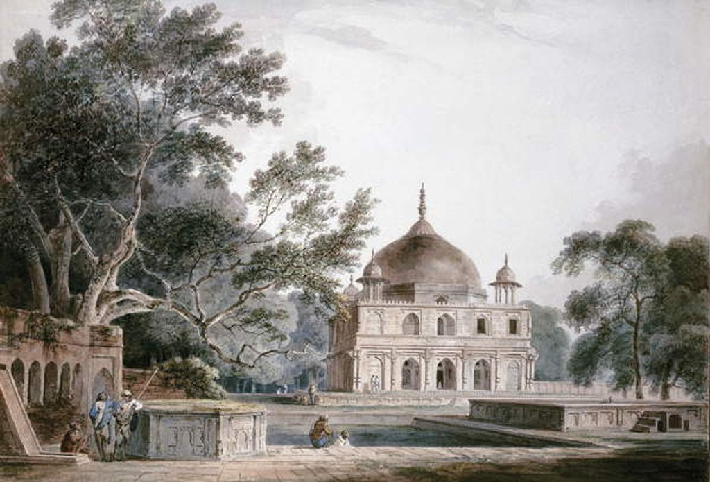 Detail of The Mausoleum of Prince Khusrau, Allahabad, Uttar Pradesh, by Thomas & William (1769-1837) Daniell