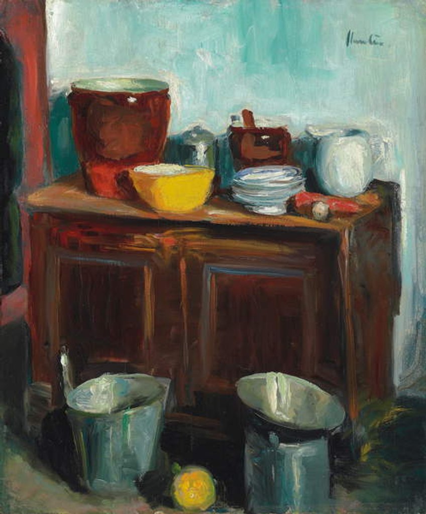 Detail of Kitchen Utensils, by George Leslie Hunter