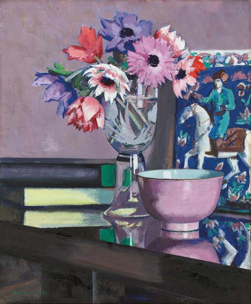 Detail of Still Life with Anemones, 1931 by Francis Campbell Boileau Cadell