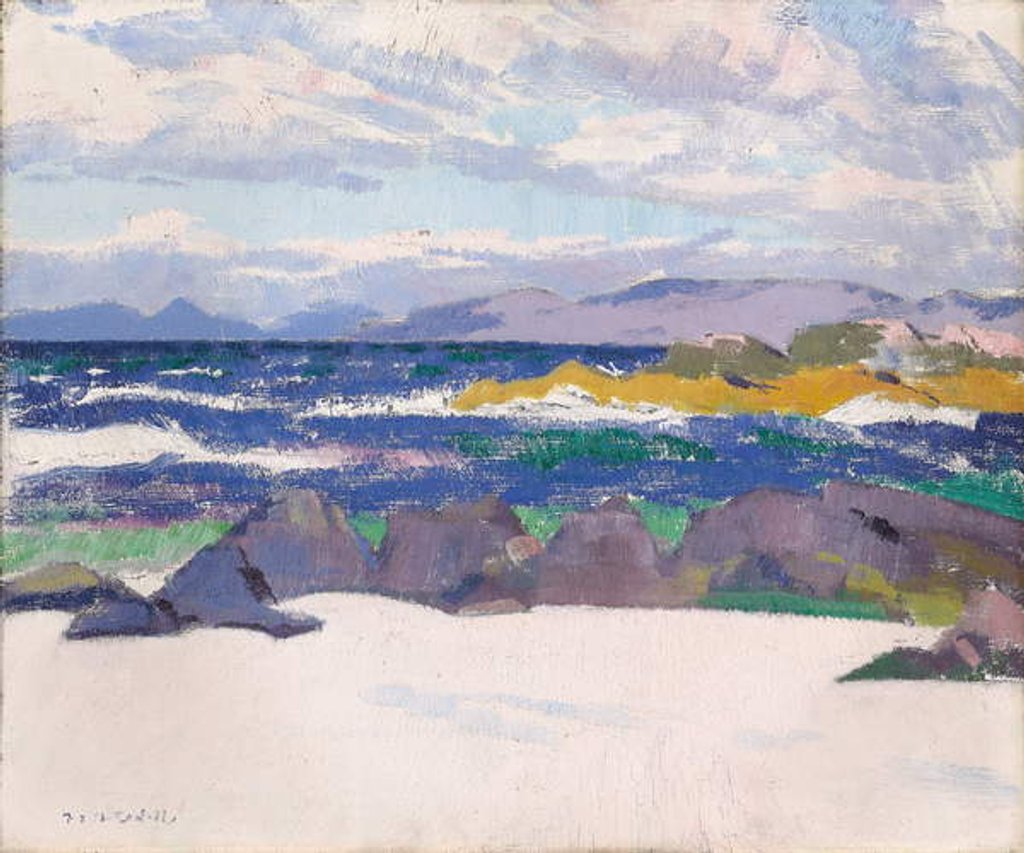 Detail of The Shoreline, Iona by Francis Campbell Boileau Cadell