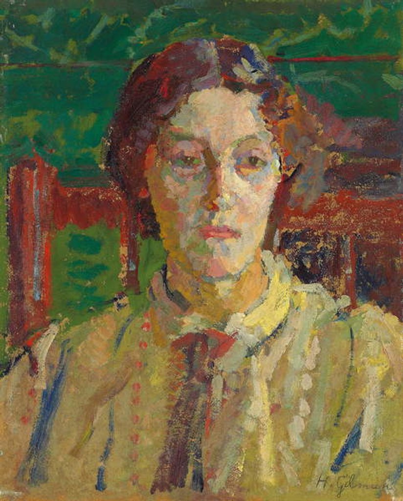 Detail of Portrait of Mrs Whelan, c. 1912-3 by Harold Gilman