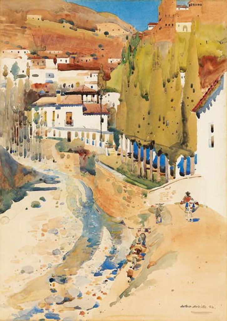 Detail of The Valley of the Darro, 1893 by Arthur Melville
