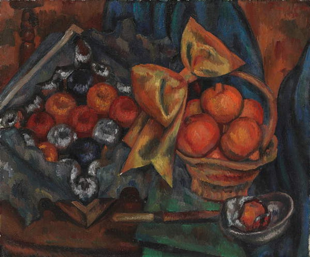 Detail of Still Life with Pomegranates and Fruit, 1930 by Mark Gertler