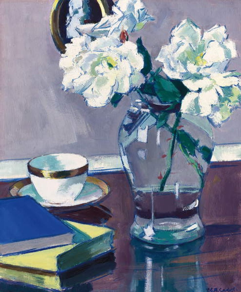 Detail of Roses, late 1920s by Francis Campbell Boileau Cadell