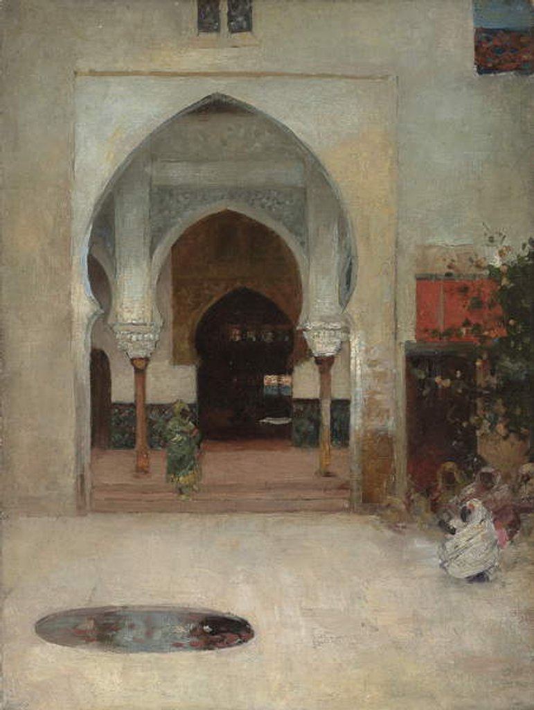 Detail of Study for 'At the Door of the Seraglio', c. 1890 by Arthur Melville