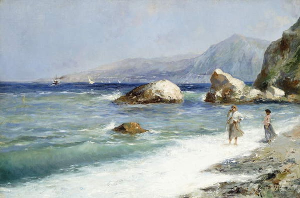 Detail of Costa Sorrentina, by Oscar Ricciardi