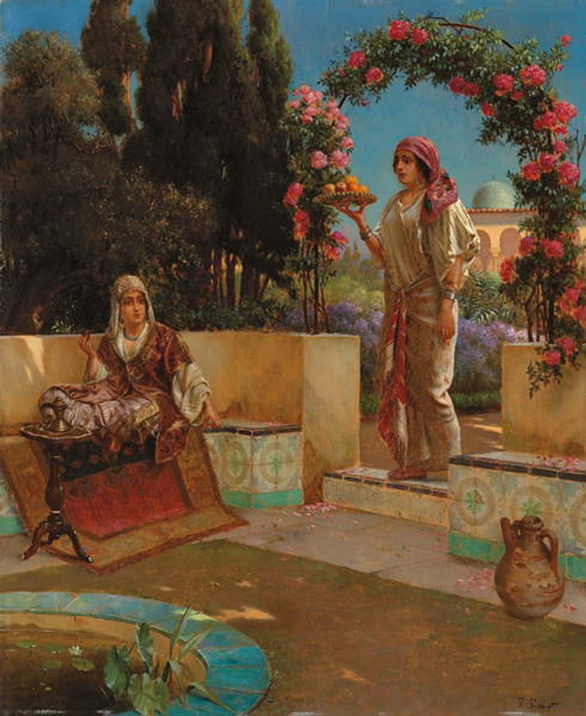 Detail of Afternoon Tea by Rudolphe Ernst