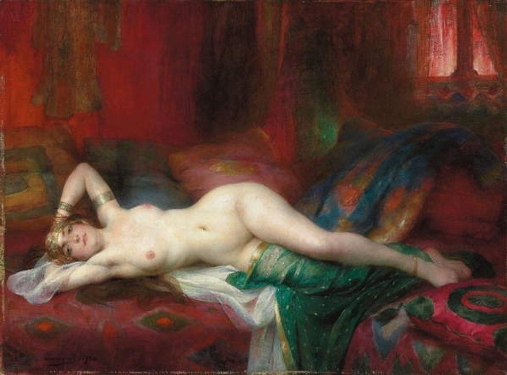 Detail of Odalisque, 1920 by Henri Adrien Tanoux