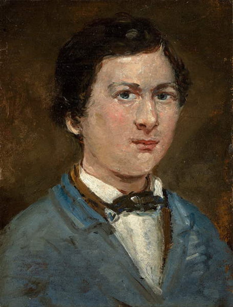 Detail of Self-portrait, c.1818-1821 by Jean Baptiste Camille Corot