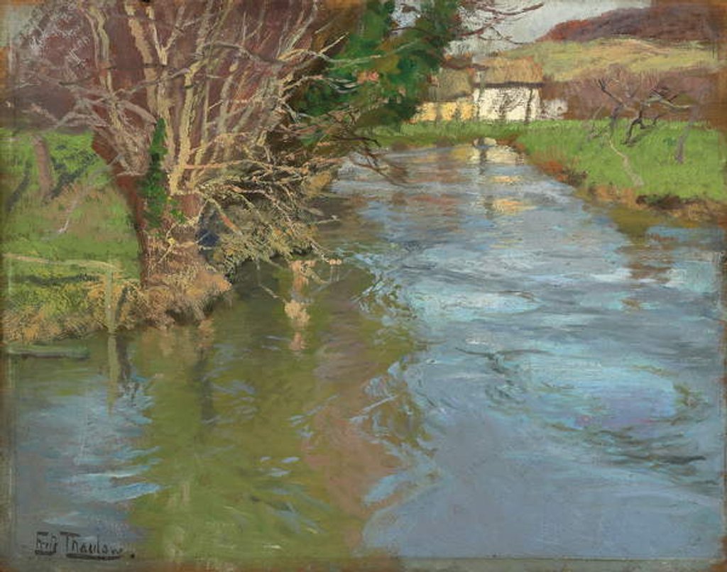 Detail of A Stream in Spring by Fritz Thaulow