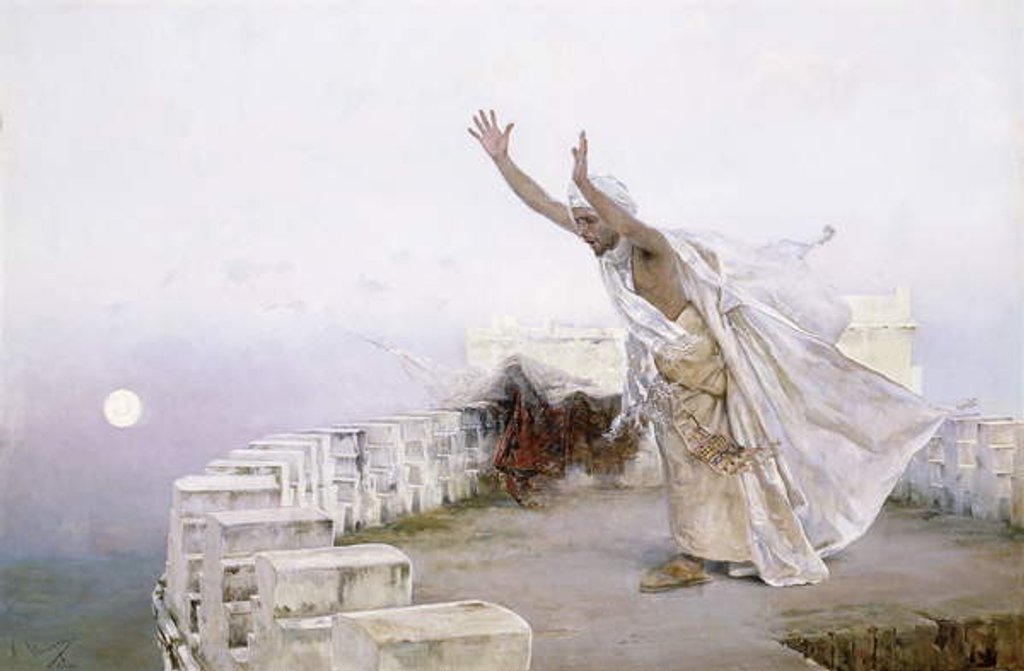 Detail of The Morning Prayer by Salvador Viniegra y Lasso de la Vega