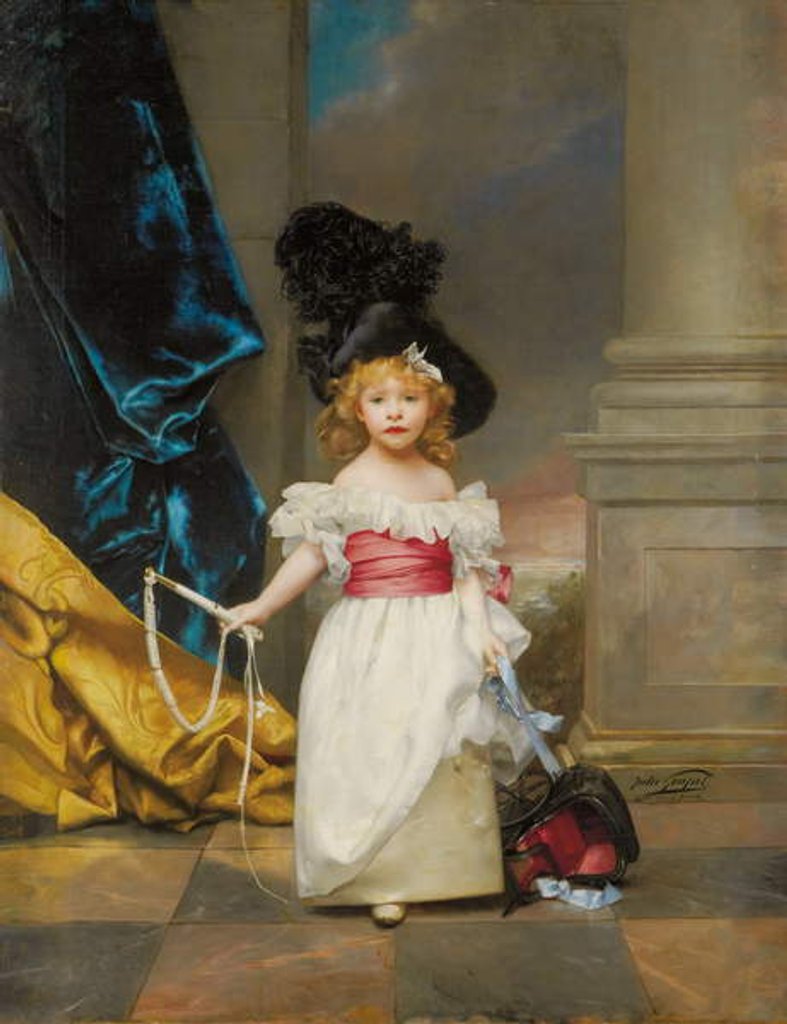 Detail of Portrait of Therese Girard Aged Three Years and Seven Months, 1882 by Jules Adolphe Goupil