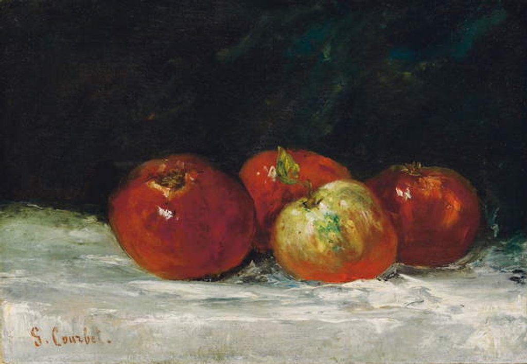 Detail of Red Apples, 1872 by Gustave Courbet