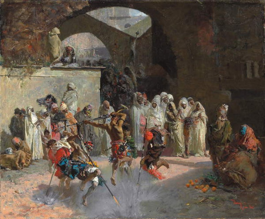 Detail of Arab Fantasia, 1866 by Mariano José María Bernardo (1838-74) Fortuny y Carbó