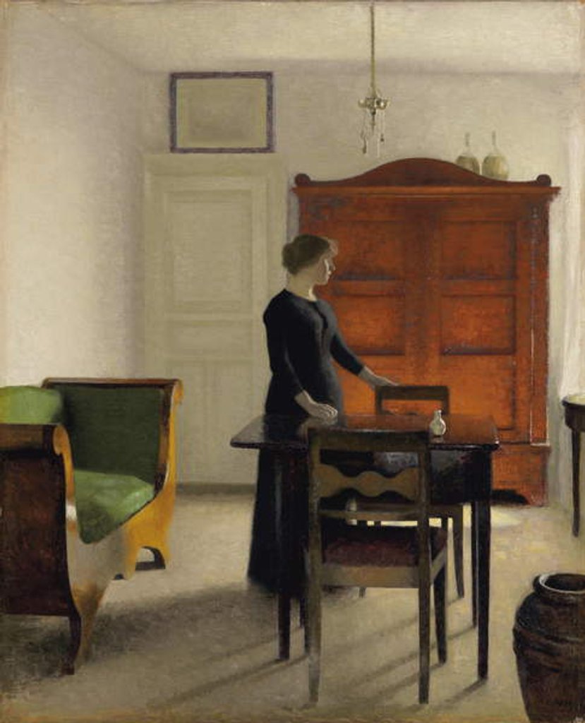 Detail of Ida in an Interior, 1897 by Vilhelm Hammershoi