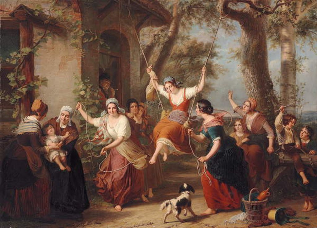 Detail of The Swing, 1848 by Francois Verheyden