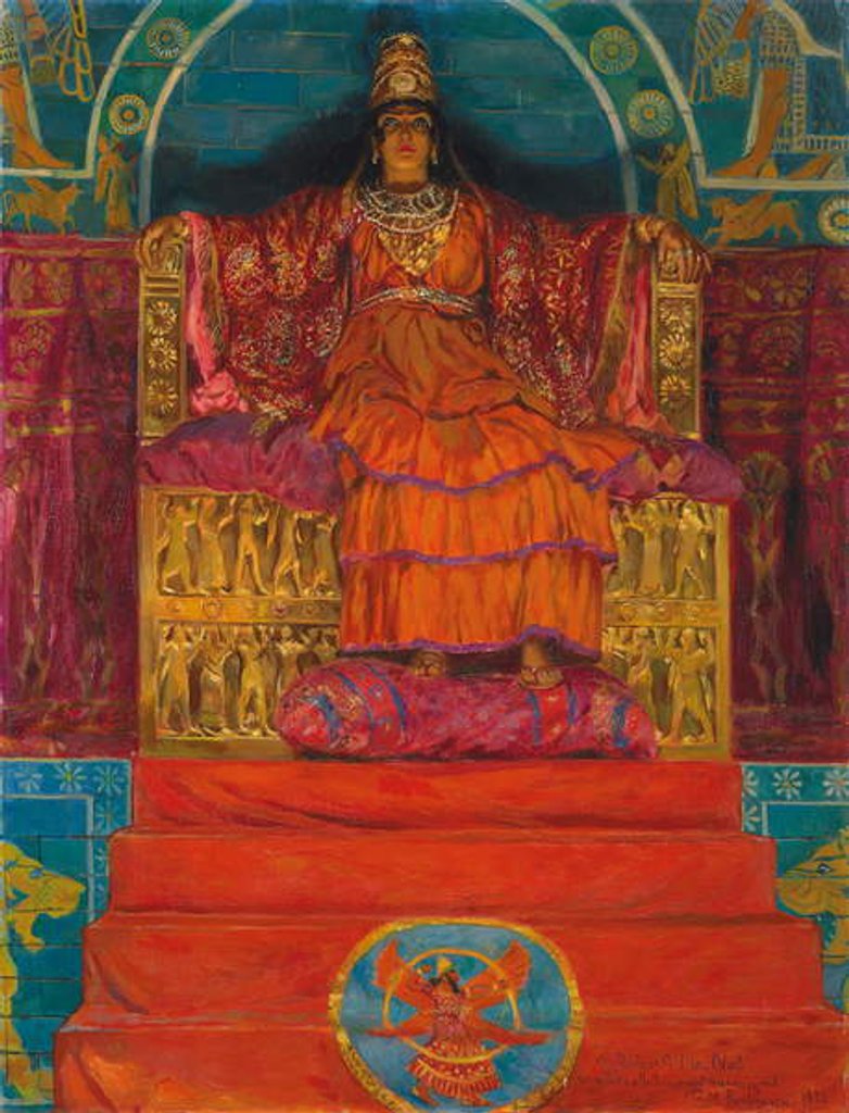 Detail of The Queen of Assyria, 1932 by Georges Marie Rochegrosse