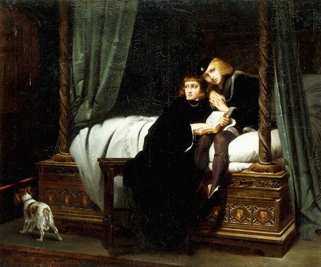 Detail of Edward V and the Duke of York in the Tower, 1830-31 by Hippolyte (1797-1856) Delaroche