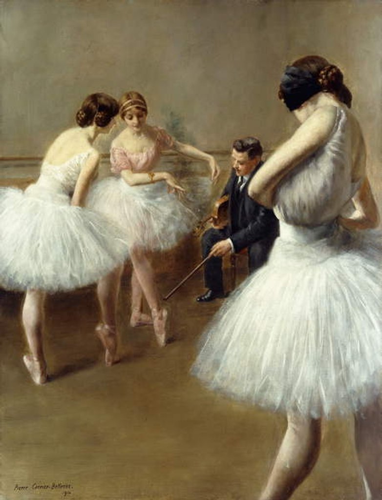 Detail of The Ballet Lesson, 1914 by Pierre Carrier-Belleuse