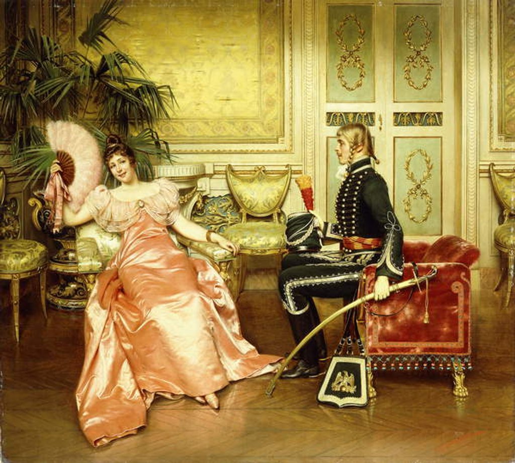 Detail of Flirtation by Joseph Frederick Charles Soulacroix