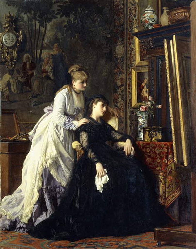 Detail of Memories by Charles Baugniet