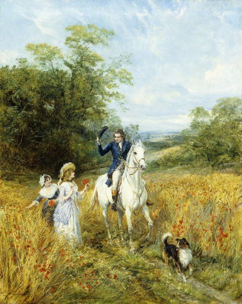Detail of The Morning Ride by Heywood Hardy
