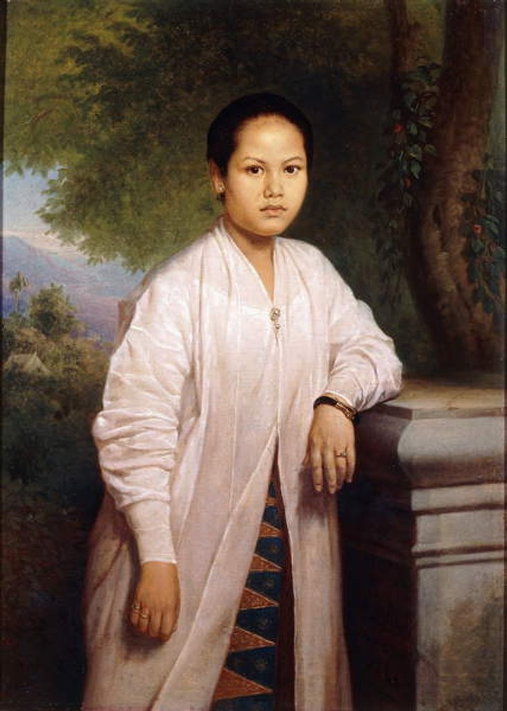 Detail of Portrait of Seima, 1867 by Jan Daniel Beynon