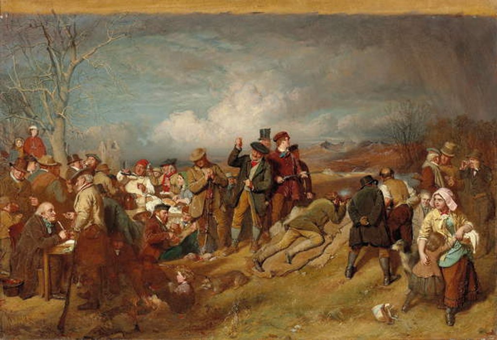 Detail of The Wappenshaw: A Shooting Match, by John Faed