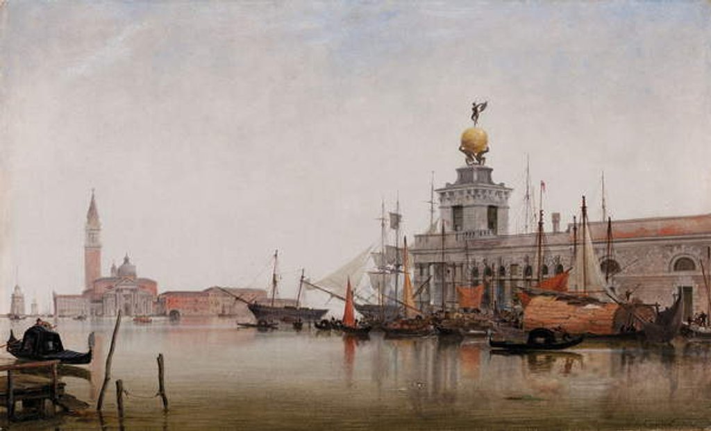 Detail of The Dogana di Mare with San Giorgio Maggiore Beyond, 1863 by Edward William Cooke