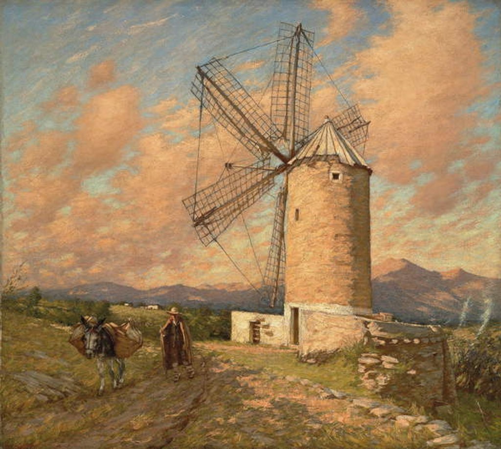 Detail of A Spanish Mill by Henry Herbert La Thangue