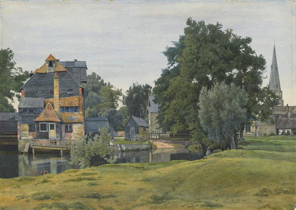 Detail of Houghton Mill, Near St Ives, Huntingdonshire, 1889 by William Fraser Garden