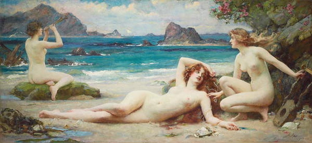 Detail of The Sirens, 1903 by Henrietta Rae
