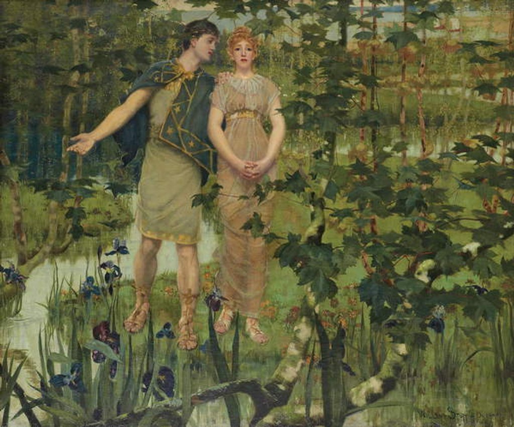 Detail of The Happy Valley by William Stott