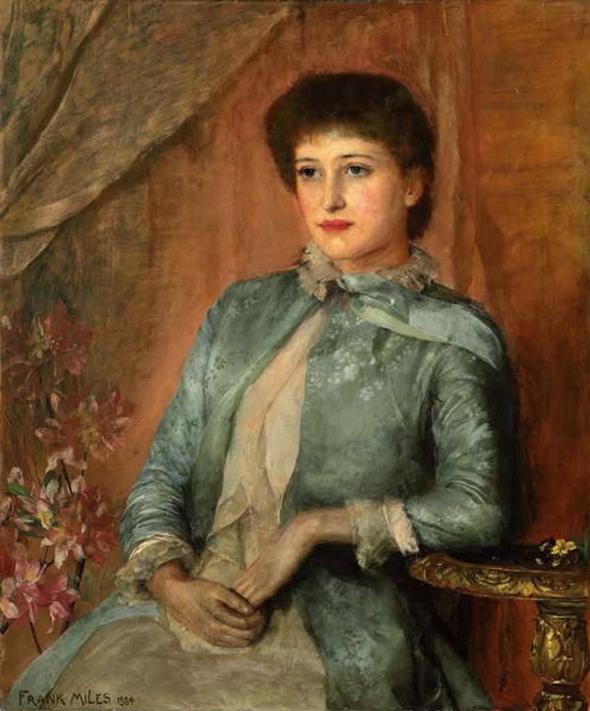Detail of Portrait of Lillie Langtry, 1884 by George Frank Miles