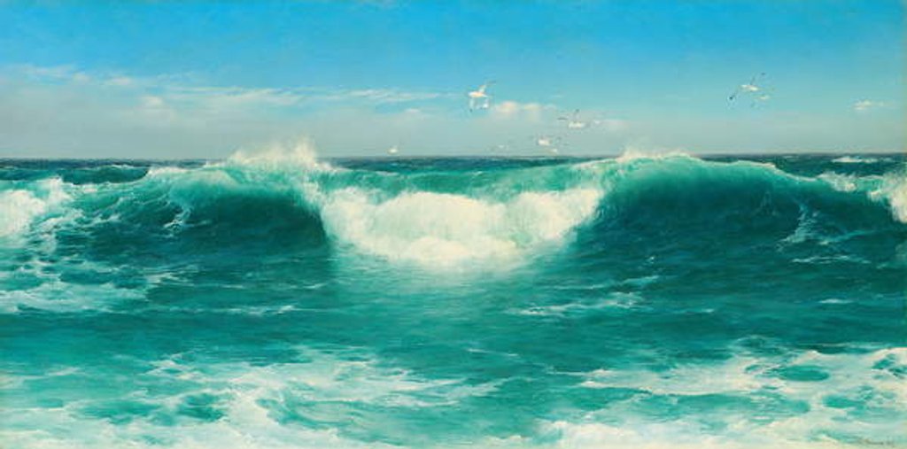 Detail of A Cornish Roller, 1898 by David James