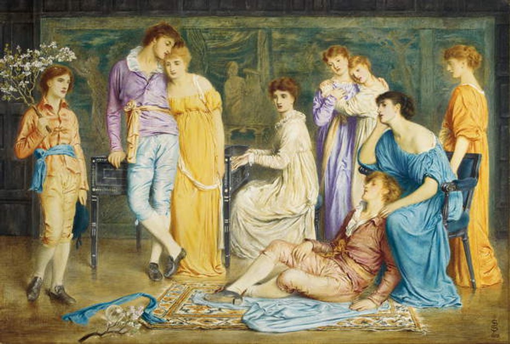 Detail of A Prelude by Bach, 1868 by Simeon Solomon