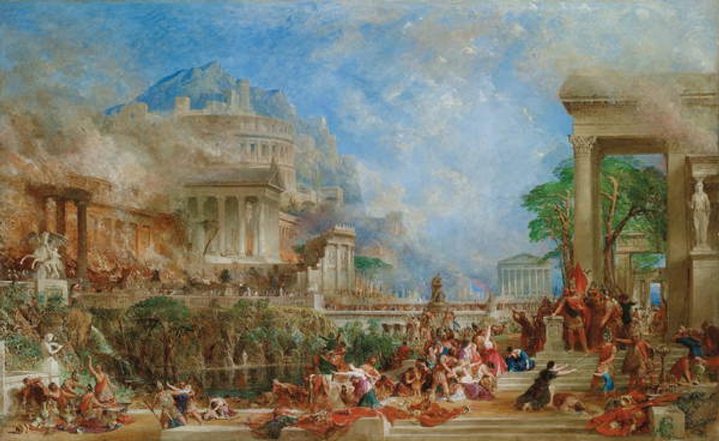 Detail of The Sack of Corinth, 1870 by Thomas Allom