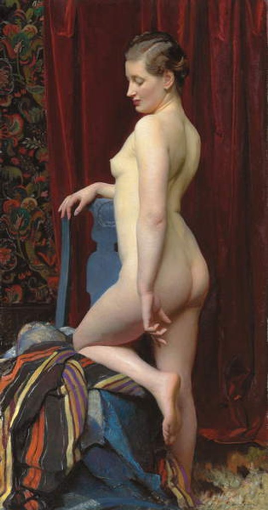 Detail of A Study from Life, 1928 by George Spencer Watson