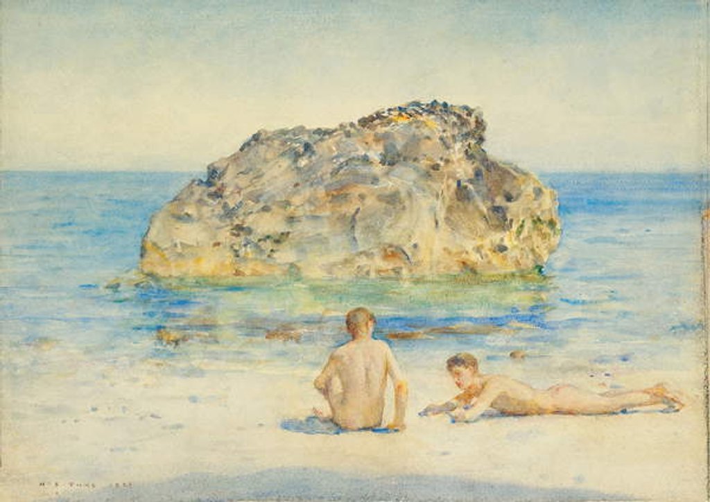 Detail of The Sunbathers, 1921 by Henry Scott Tuke