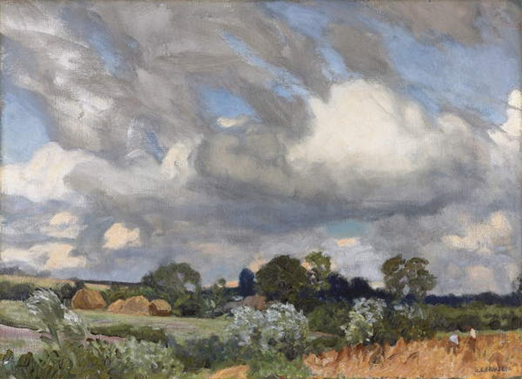 Detail of Harvest Time, by George Clausen