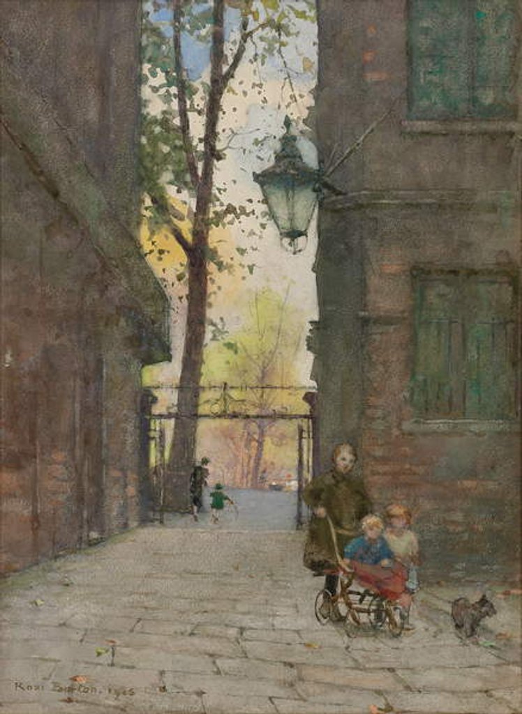 Detail of Parks Place, Knightsbridge, London, 1916 by Rose Maynard Barton