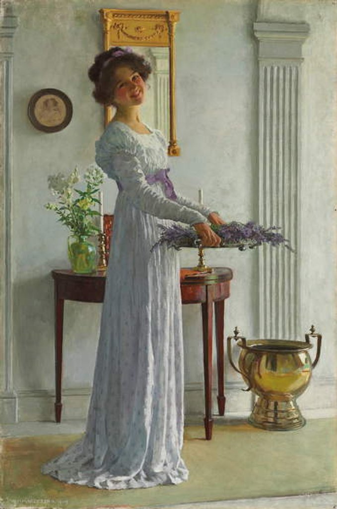Detail of Fresh Lavender, 1909 by William Henry Margetson