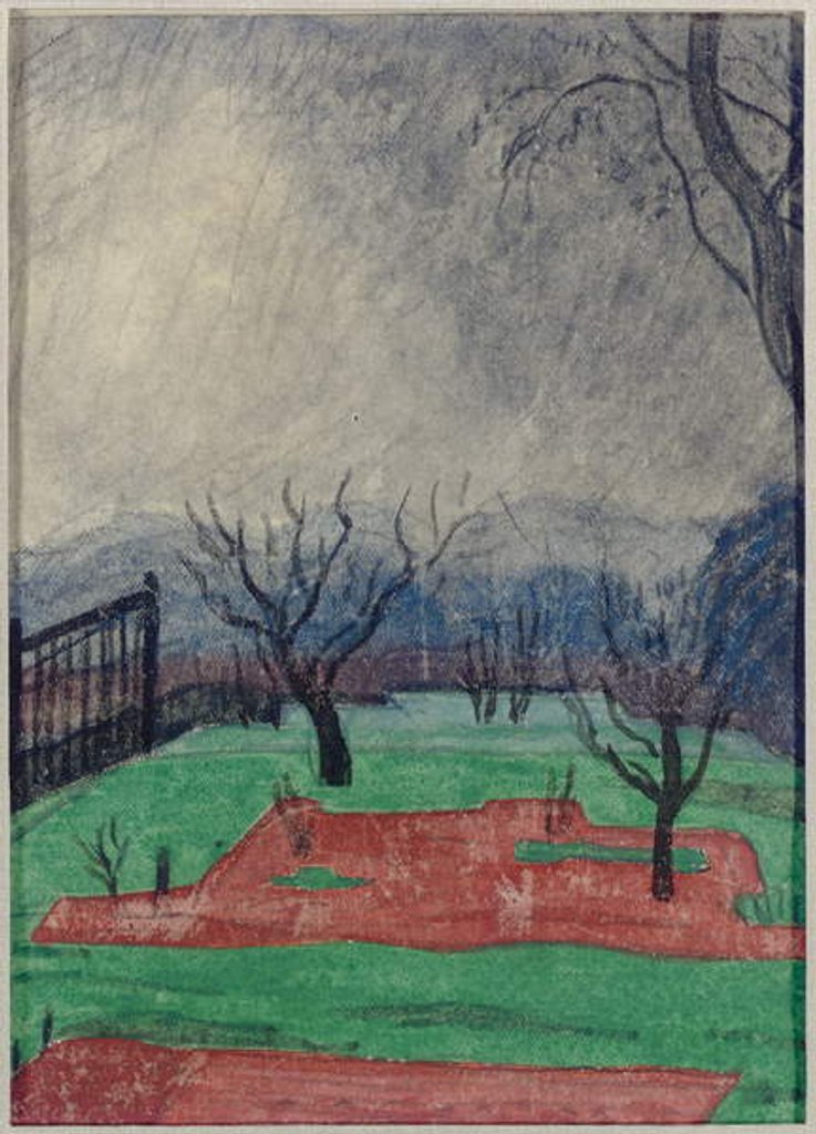 Detail of Field at Sunset by Oscar Florianus Bluemner