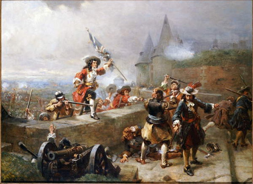 Detail of Storming the Battlements by Robert Alexander Hillingford
