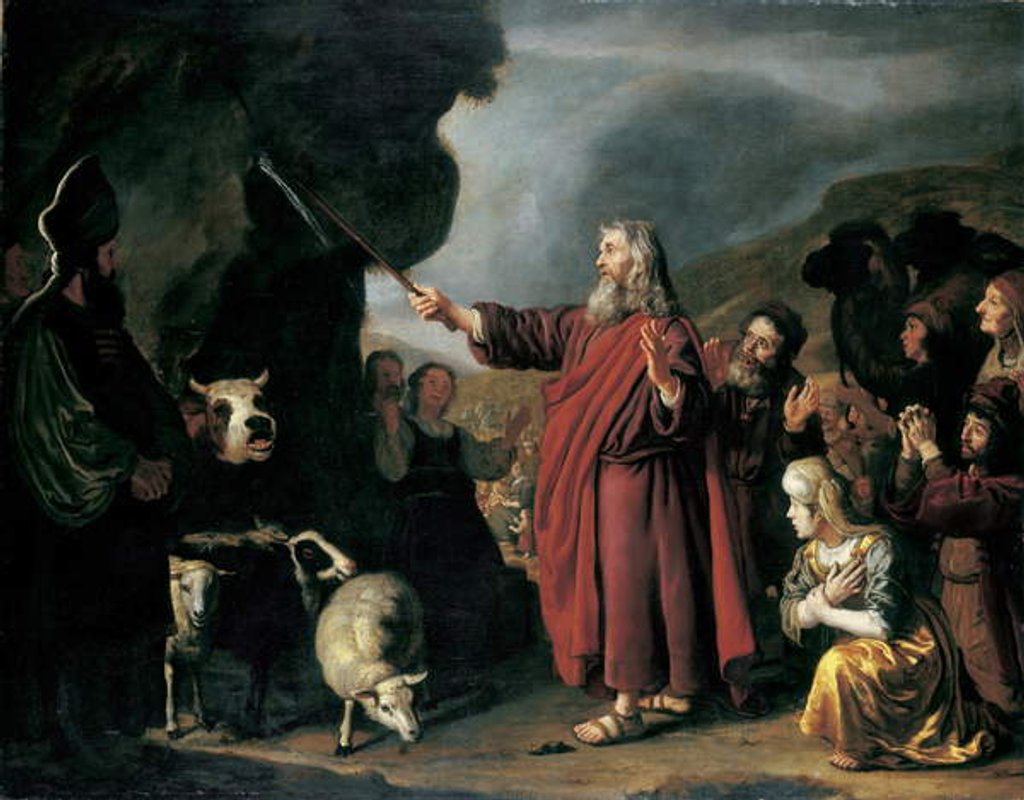 Detail of Moses Striking the Rock, 17th century by Jan Victors