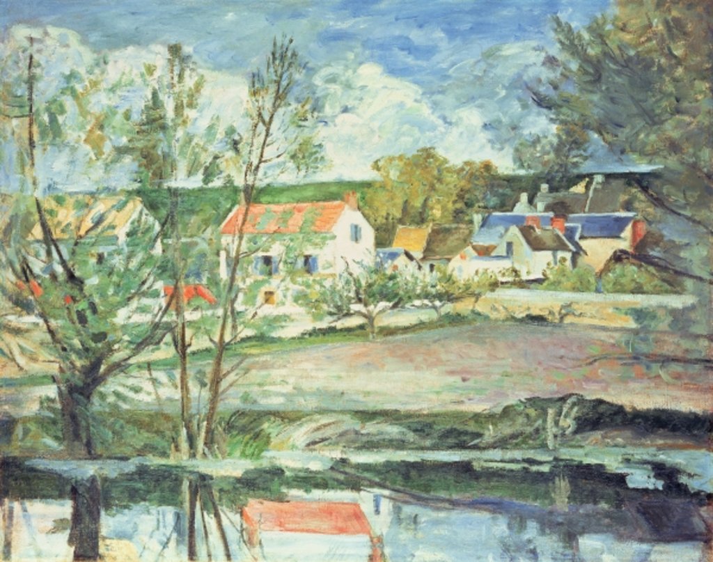 Detail of In the Oise Valley by Paul Cezanne