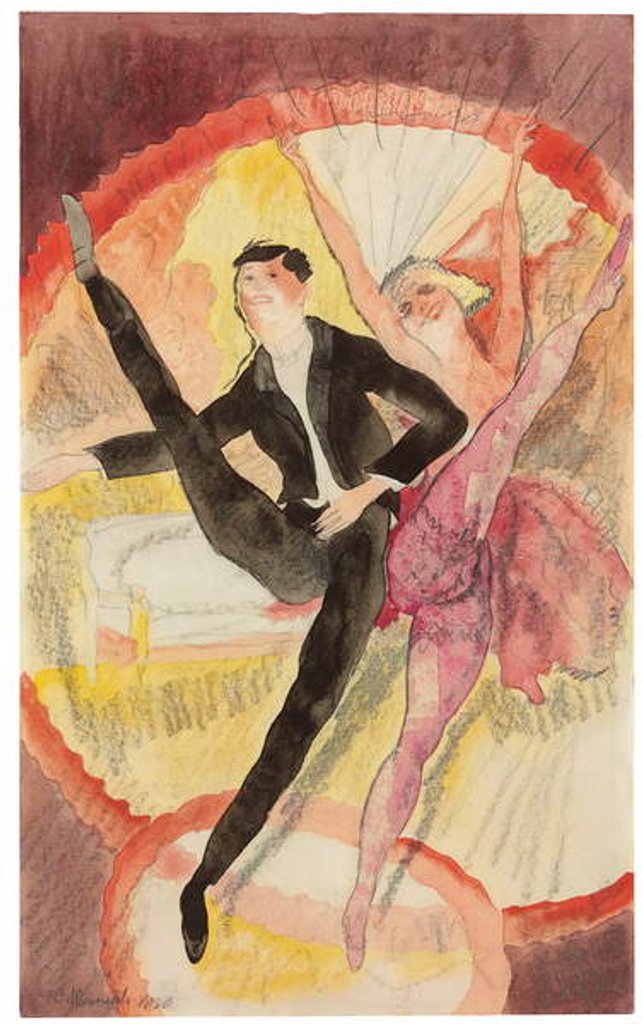 Detail of In Vaudeville: Two Dancers, 1920 by Charles Demuth